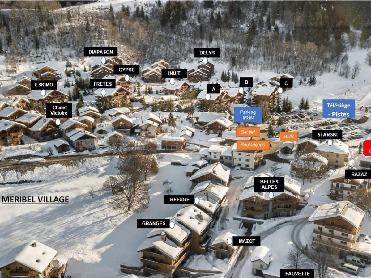 Apartment Duplex Lumineux A Meribel Avec Cheminee, Terrasse Et Acces Aux Pistes - Fr-1-566-31 Les Allues